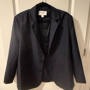 Anthropologie Mare Mare navy pinstriped blazer